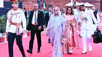 মোদির শপথগ্রহণ অনুষ্ঠানে যোগ দিলেন প্রধানমন্ত্রী