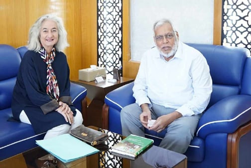 সড়ক পরিবহন উপদেষ্টার সঙ্গে ফ্রান্সের রাষ্ট্রদূতের সাক্ষাৎ