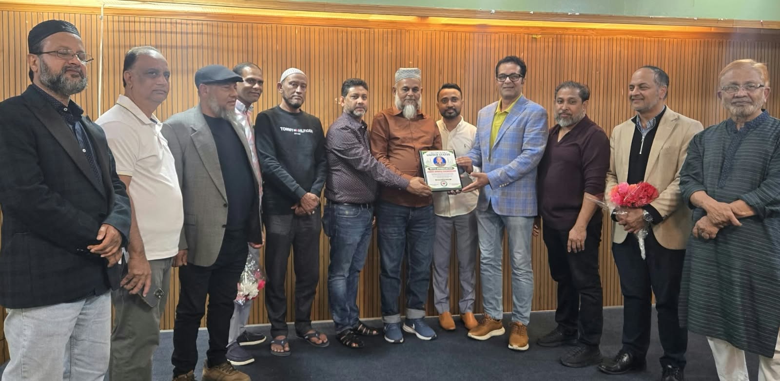 আমেরিকার মিশিগানে বাংলাদেশ ব্যাংকের অতিরিক্ত পরিচালক জাবেদ আহমদ’কে সংবর্ধনা প্রদান